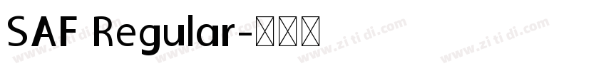 SAF Regular字体转换